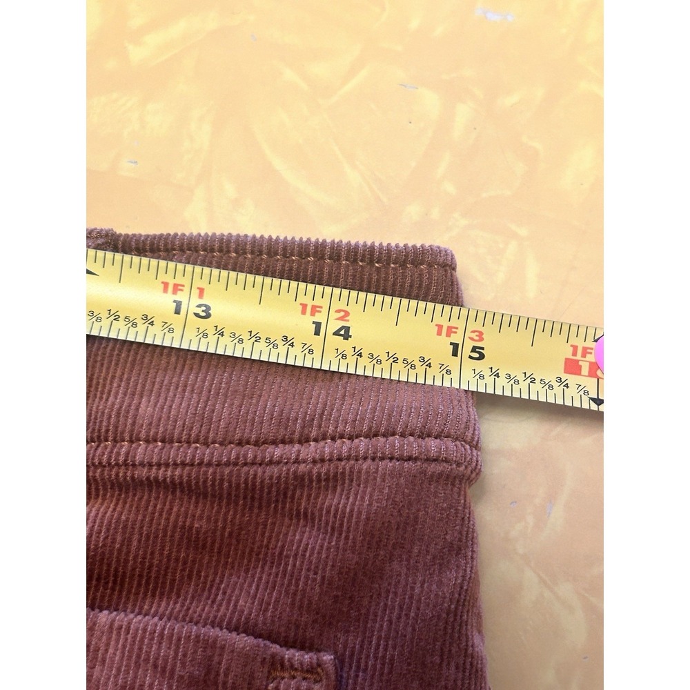 Loft Palmer Wide Leg Women's Pants Size 4 Tan Brown Corduroy High Rise Stretch - Picture 3 of 9